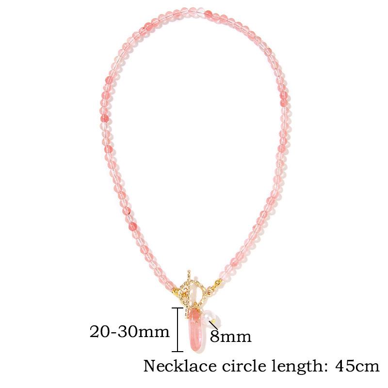 Bohemian Natural Stone Bead Choker Necklace Handmade Irregular Ladies Gemstones Beaded Jewelry Collar Party Friend Gift Femme