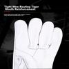 Leather Welding Gloves 1 Pair, Soft Leather Heat-Resistant Wear-Resistant Welding Protective Work Gloves with Extended Canvas Cuffs [Genuine Product]