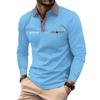 Spring and Autumn Men's Golf Polo Shirt Business Leisure Fashion Men's Long Sleeve Polo Shirt