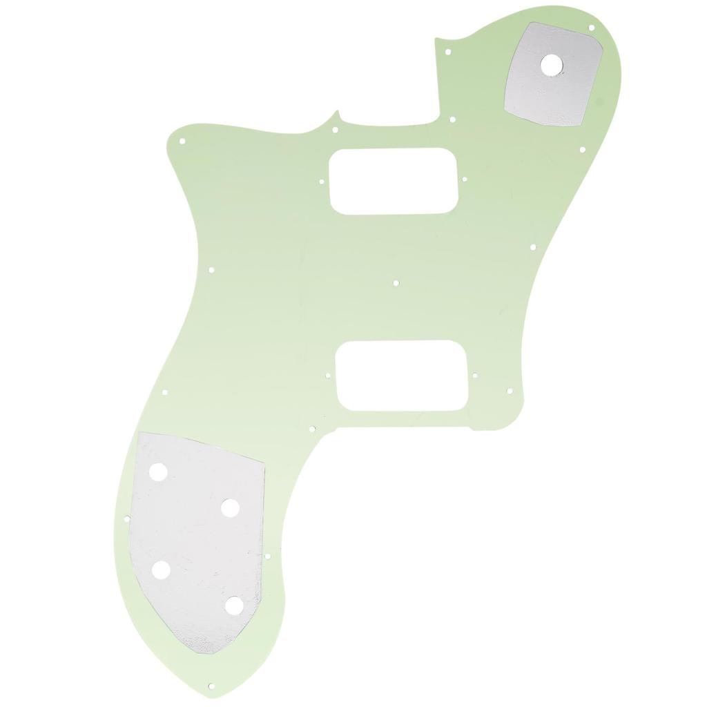 Musiclily Pro 15-Hole Telecaster Pickguard for Fender Mexican 72 Tele Deluxe Electric Guitar with 2 Ham Mounts, Mint Green, 3-Piece Set