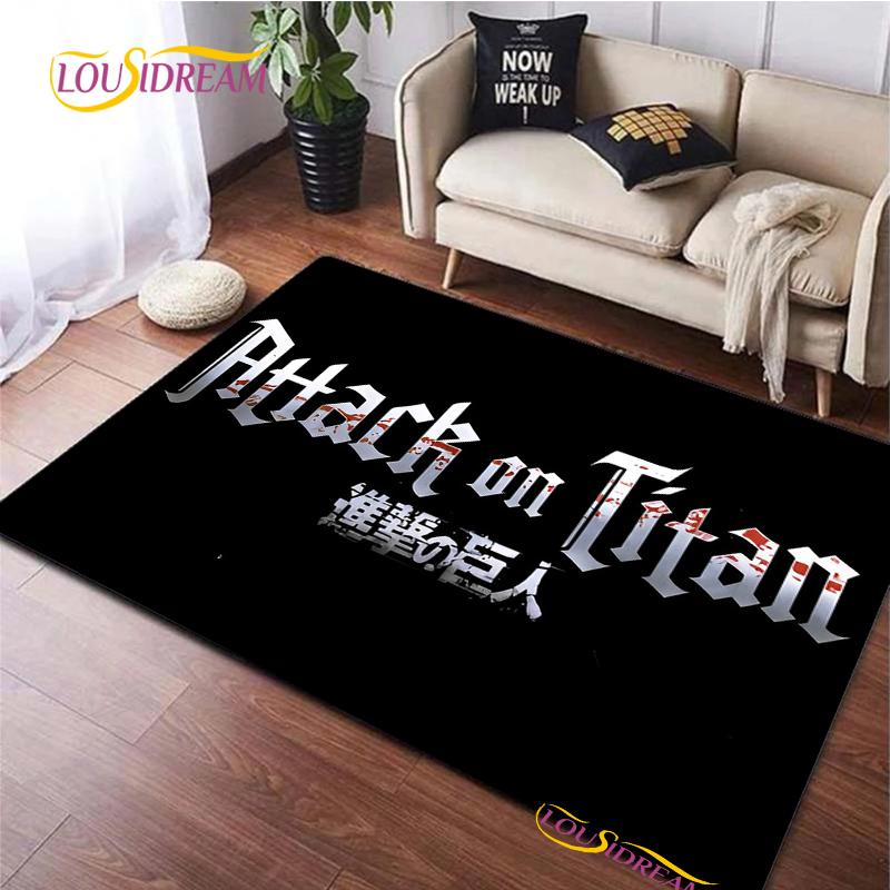 Attack On Titan Carpet for Living Room Bedroom Rug Kitchen Door Unslip Floor Mats Birthday Gift Photography Props Alfombra Rug