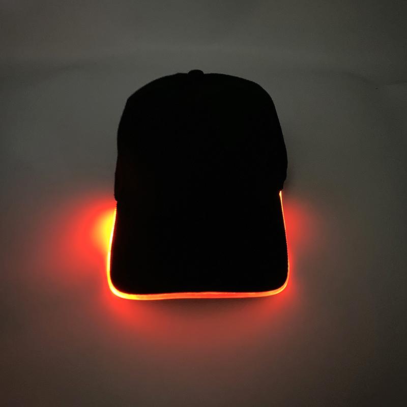 LED Baseball Hat Grand Event Running Holidays NightClub Glow Props Concert Baseball Hats Lighting Men's Baseball Cap Casual Hat