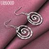 925 Sterling Silver Thread Drop Earrings Wedding Jewelry