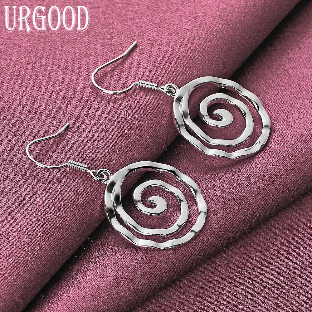 925 Sterling Silver Thread Drop Earrings Wedding Jewelry