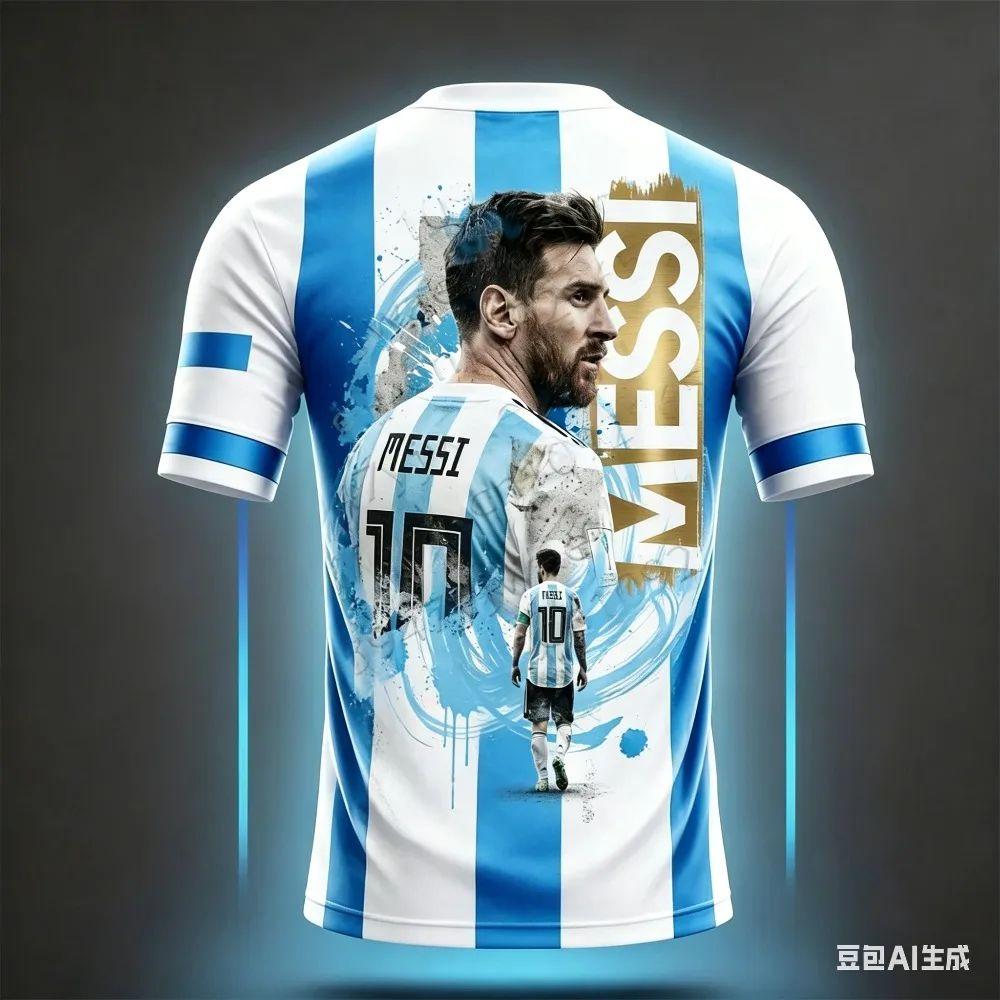 2026 Messi Style Summer 3D Printable Clothing Football Jersey T-shirt Loose and Comfortable for Outdoor Wearing