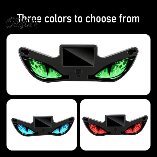 Wireless LED Car Light Solar Devil Eyes for Windshield, Magnetic Installation Window Warning Sign with Three Custom Display Smart Modes, Digital