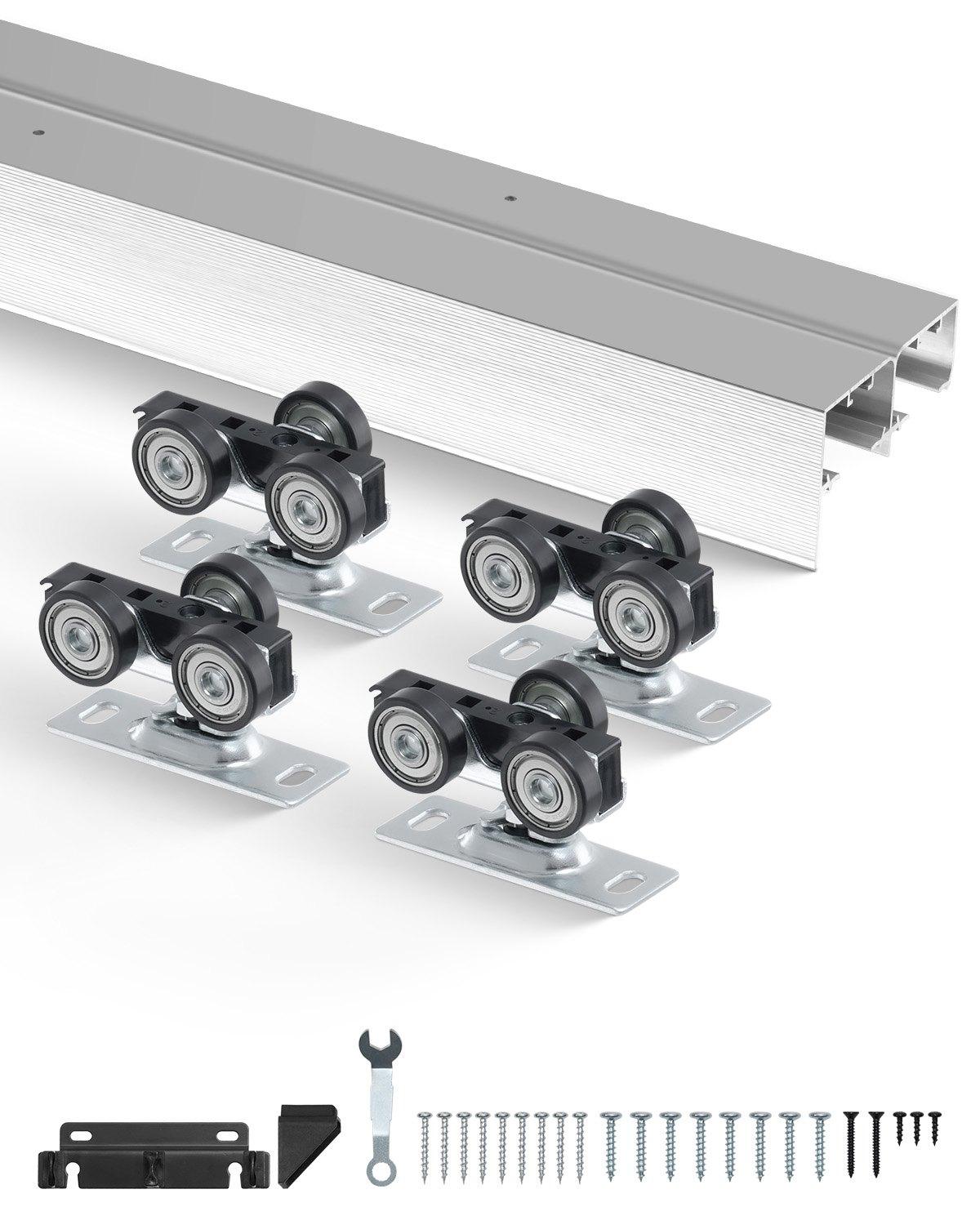 VEVOR Bypass Door Hardware, 5ft Heavy