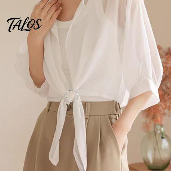 Clothing Styling Tool Shirt Ties Clips for Women, Multifunctional Scarf Ring And Slides, T-Shirt Waist Tightener Cincher Knot Clip Rings Large