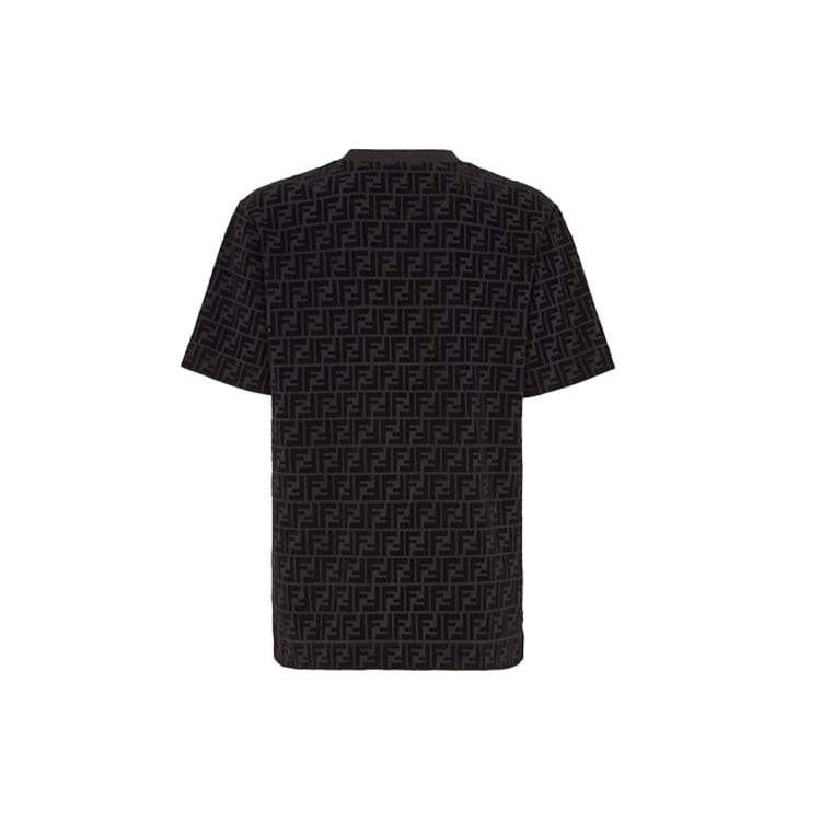 Fendi T-Shirt Herren Schwarz Braun FY0936A7D5F0ABB