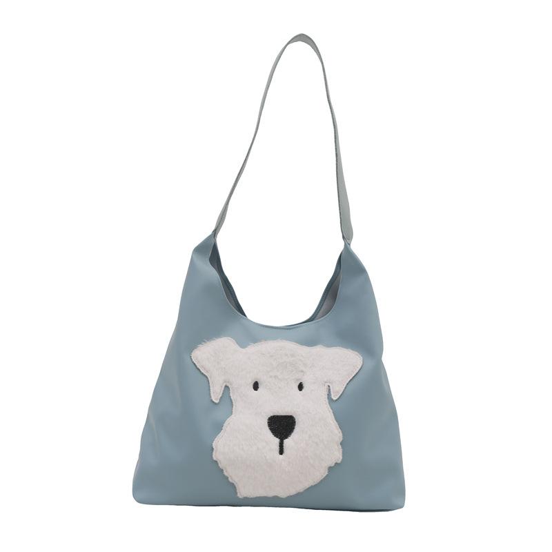 

Сумка-тоут Сезон Большая вместимость Простая модная сумка через плечо с рисунком щенка Женская сумка