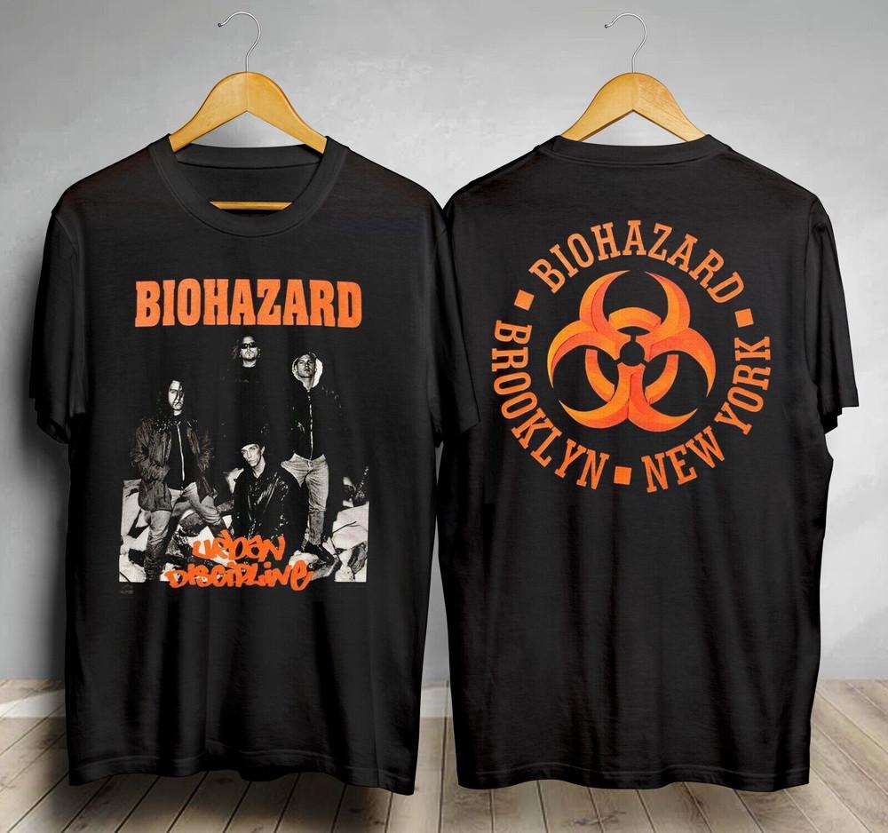 Biohazard Urban Discipline 1992 Shirt Heavy Metal Band Amerikaans Cadeau Fan Unisex T-shirt