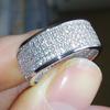 Five-Row Diamond Ring, Popular Fashion Unisex Jewelry