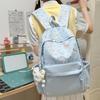 Schoolbag Schoolbag Female Junior High School Student High School Student Korean Lightweight Small Backpack High Value Versatile Cute Cartoon Printed