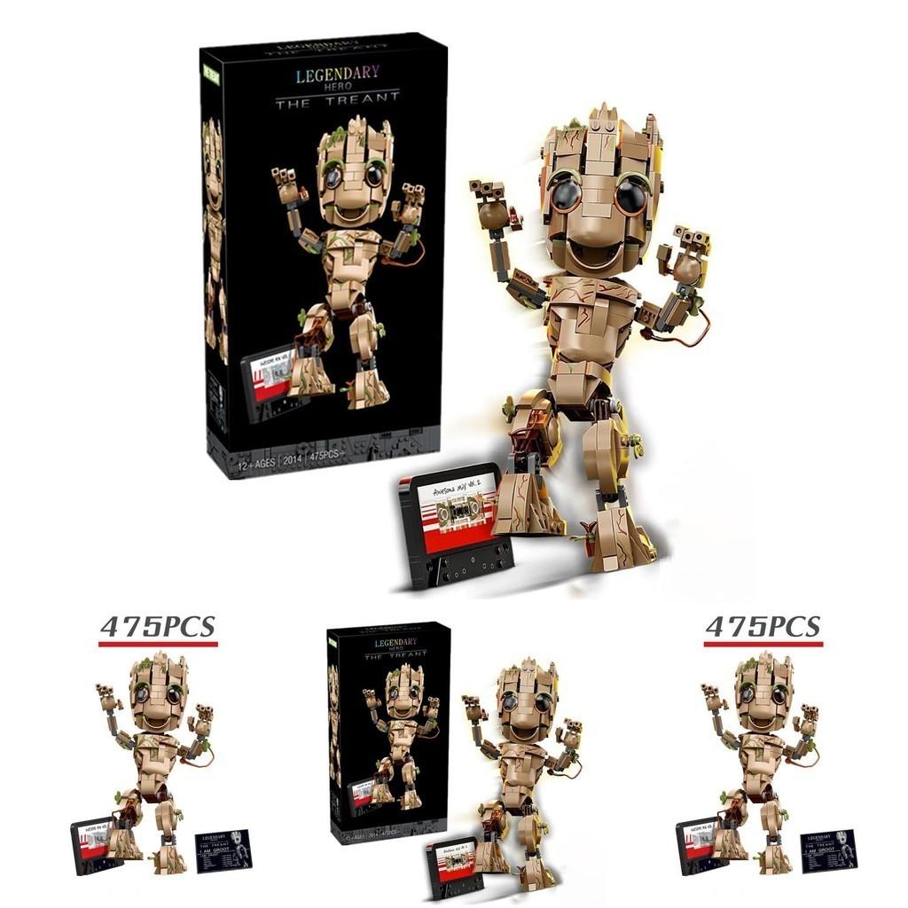 Guardians of the Galaxy Groot Bausteine, pädagogisches Weihnachtsspielzeug, 475 Teile