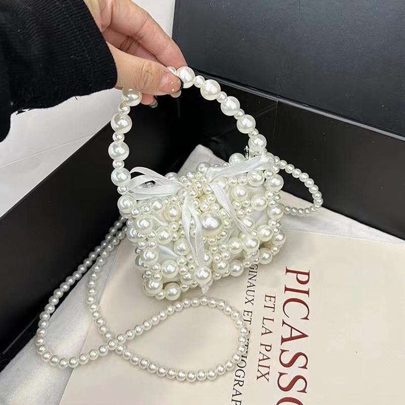 

Высококачественная жемчужная мини-сумка для помады, женская новая модная сумка-мессенджер в иностранном стиле, универсальная маленькая сумочка