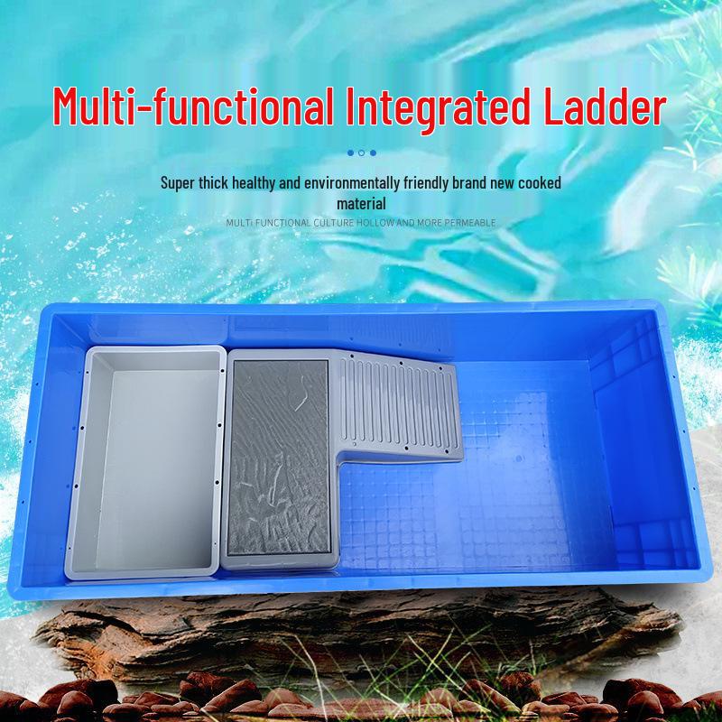 Large Plastic Turtle Tank with Sunning Platform and Breeding Box