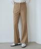 Deuloupisumeon Comfy Wool Slim Bootcut Slacks [Black]