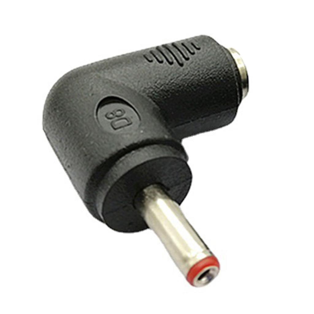 Adapter zasilania 90 stopni DC5.5x2.1mm na DC3.5x1.35mm Żeński na Męski Złącze Konwertera Ładowania dla Laptopów