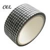 Easy Cut Washi Tape Schwarz Weiß Gitterband, Karomuster Dekoratives Abdeckband Scrapbooking für Kunst, DIY-Basteln, Notizbücher, Planer, Scrapbooking, Geschenk