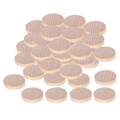 100pcs Round Wood Discs Unfinished Wood Slices Wood Handmade DIY Wooden Crafts  Hand Crafts