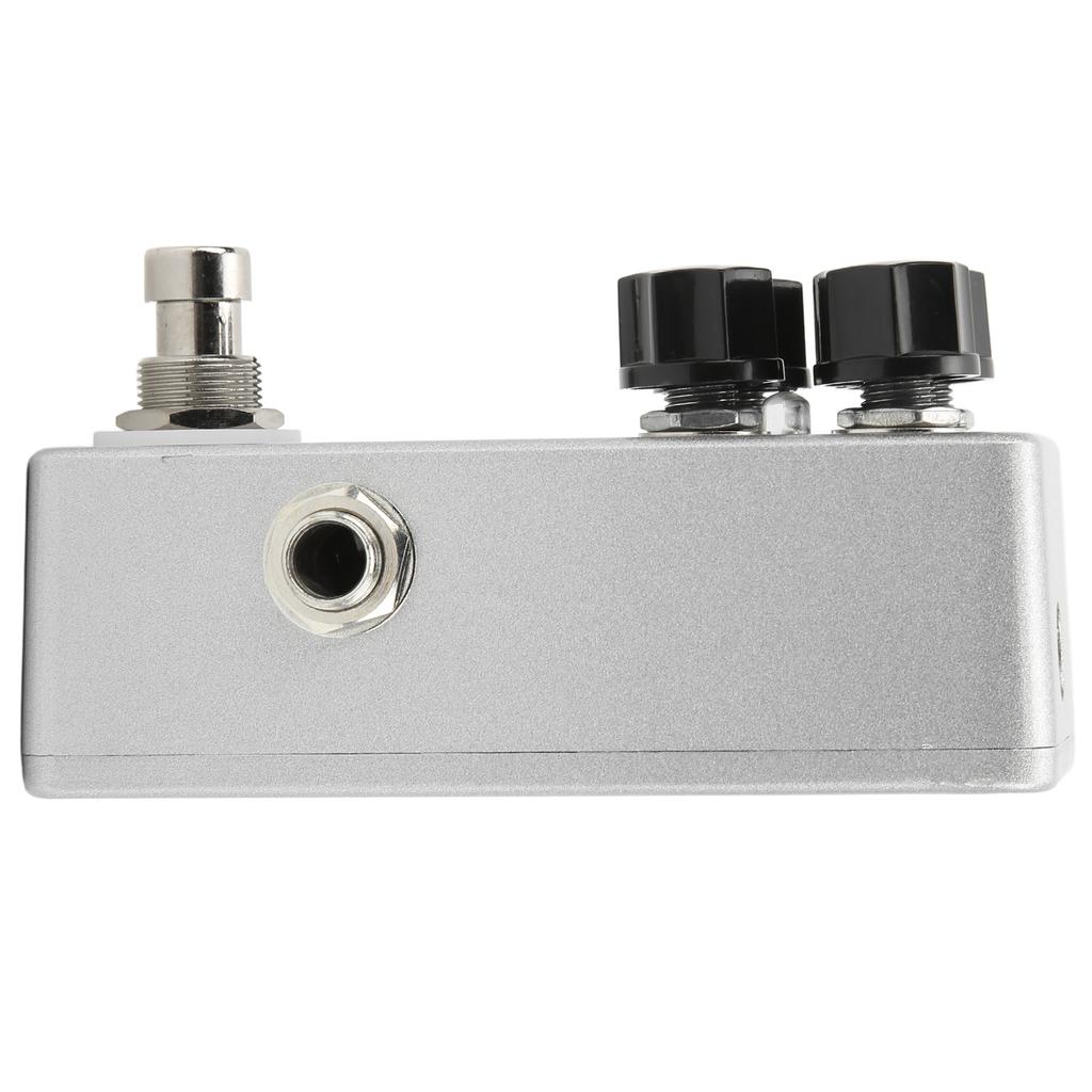 Compressor Guitar Effect Pedal Metal Silver Mini Compressors Pedals 4 Basic Controls