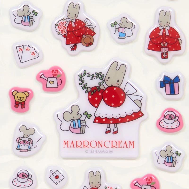 Sanrio Marron Cream Puffy Stickers ( Retro ) Japan NEW