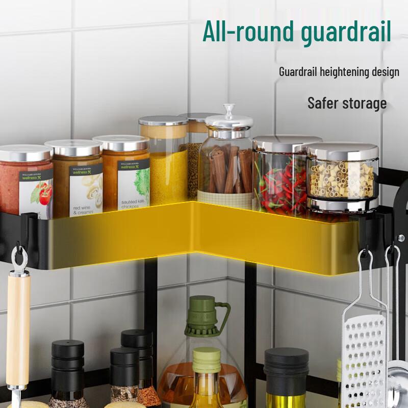 Foldable Kitchen Countertop Corner Spice Rack