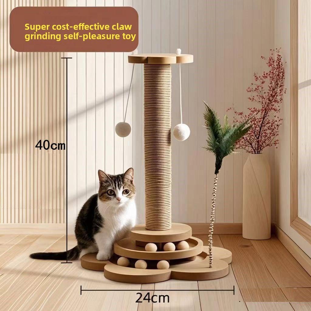 Tiragraffi per Gatti con Corda di Sisal Resistente da Arrampicata per Gatti di Taglia Media