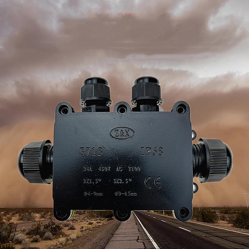 IP68 Waterproof Junction Box Electrical 2/3/4/5/6 Way Enclosure Block Cable Connecting Line Protection for Wiring Accessories