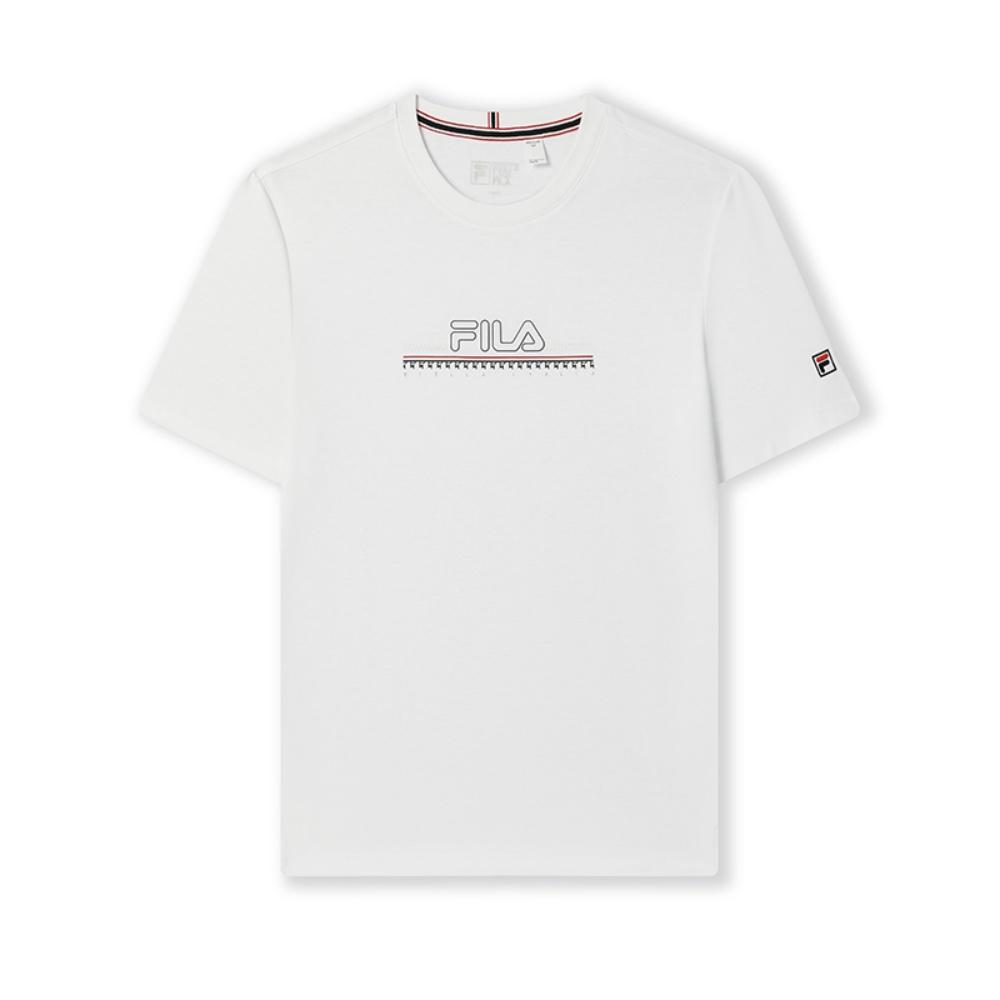 New FILA Lifestyle T Shirt Men's Standard White F61M523101F-WT