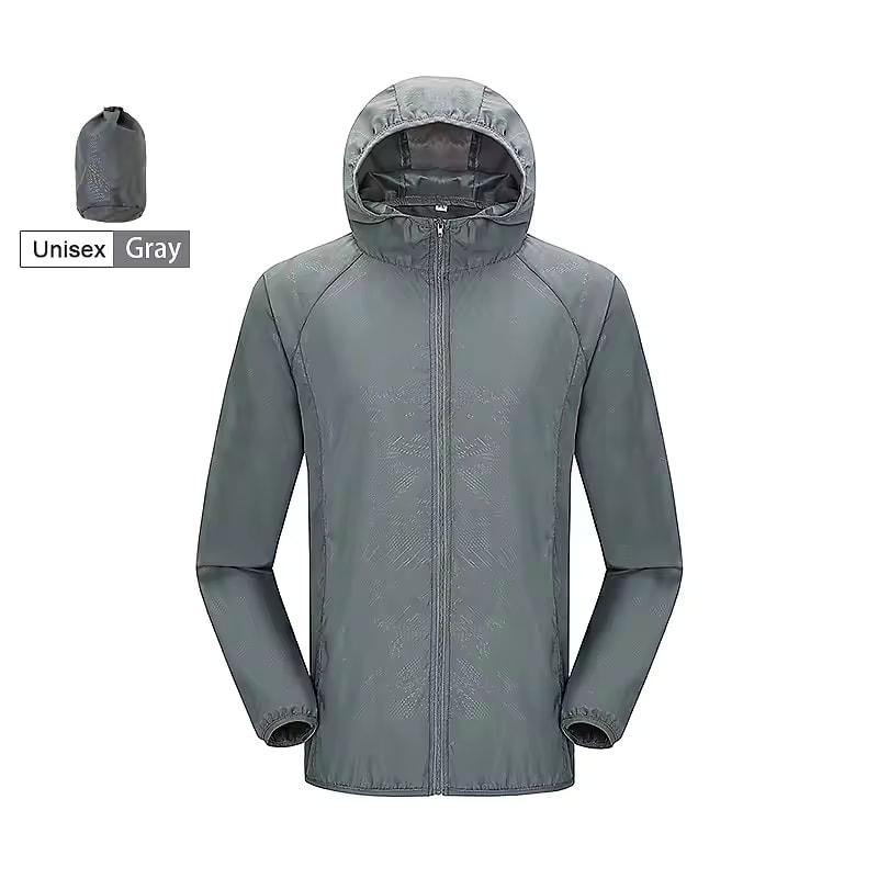 Unisex Hiking Jacket Men Women Waterproof Quick Dry Camping Windbreaker Trekking Fishing Rain Coat Outdoor Anti UV Clothes