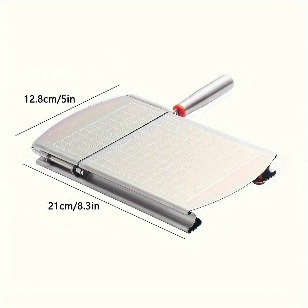 1 buc, Feliator/Tăietor de Brânză Multifuncțional, Tăietor de Brânză din Oțel Inoxidabil, Placă cu Lamă pentru Feliere Fără Efort, Ghilotină pentru Feliat Cârnați, Șuncă, Biltong, Jerky