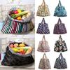 Foldable Colored Large Capacity Shopping Handbag Grocery Storage Bag Tote Pouch