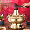 Mr. Jian's Divided Hotpot (Copper-Tone Stainless Steel)