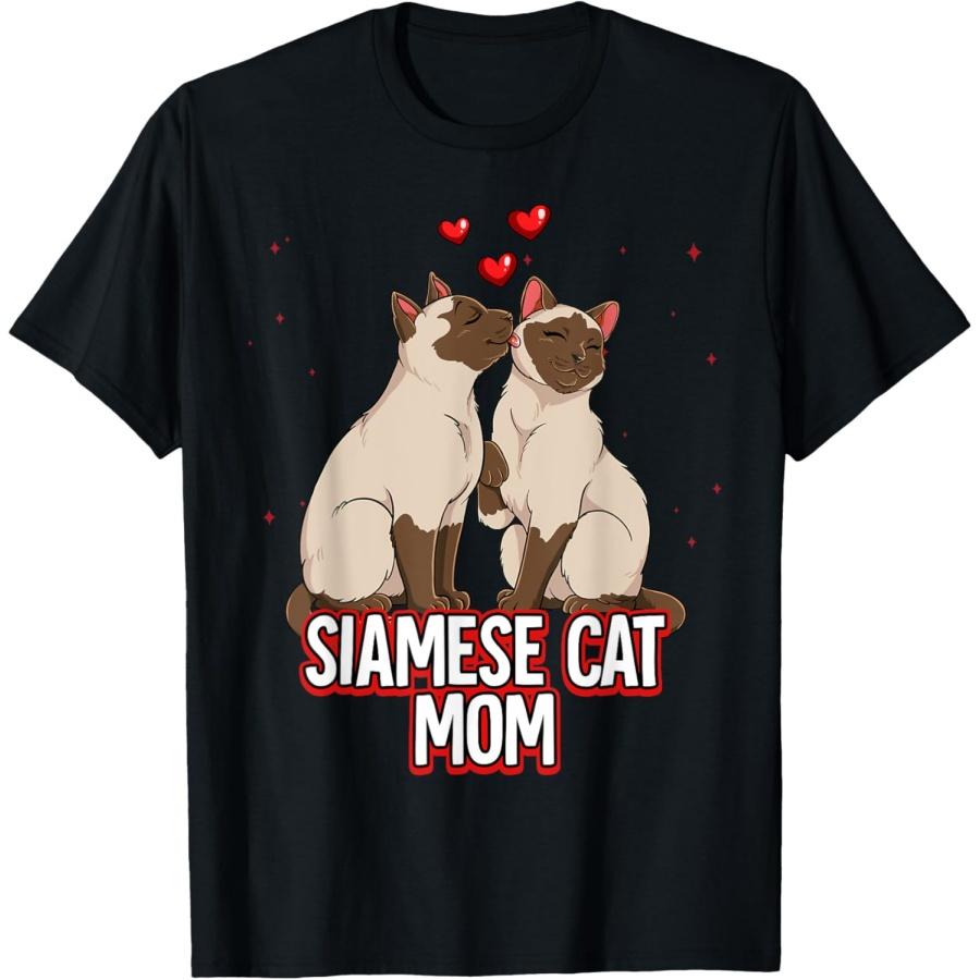 

Siamese Cat Mom T-Shirt XXXXXL чёрный