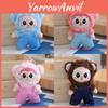 Adorable Cartoon Bear Plush Doll Keychain Soft Stuffed Toy For Cute Bag Charm