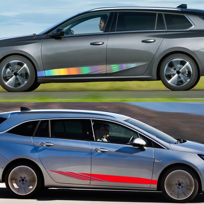 Car Stripes Sticker for Opel Astra GTC OPC Auto Body Door Side Skirt Decoration Vinyl Decor Stickers Auto Tuning Accessories