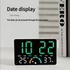 Modern Minimalists Design Electronic Clock Large Screen Display Indoor Thermometers Hygrometer Wall Mountable Tabletop