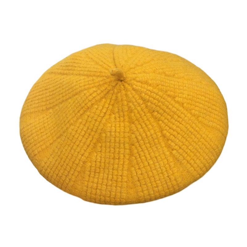 Hat Lady Autumn and Winter Wool Wool Beret Literary Retro Pumpkin Hat Versatile Painter Hat Tide