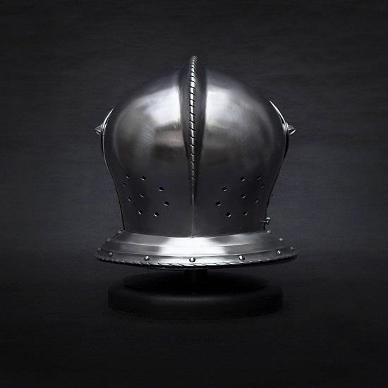 Medieval Close Helmet  Handmade 16th Century Knight Armor Replica  Wearable Steel Helmet for LARP, Cosplay  Display