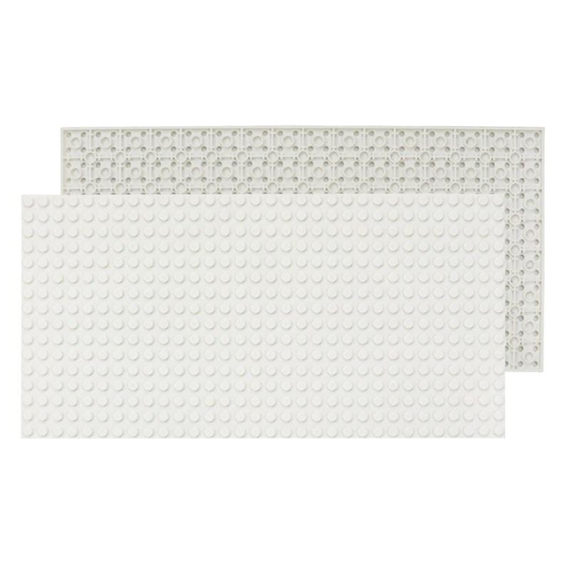 16x32 Double-sided Base Plate Base Plate Transparent ideal for Figures Construction Bricks Playthings ideal for Kids City Plates Plastic Material