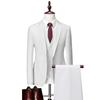 Herren Business Casual Anzug Anzug Hochzeit Bräutigam Einknopfanzug Dreiteiliger Anzug