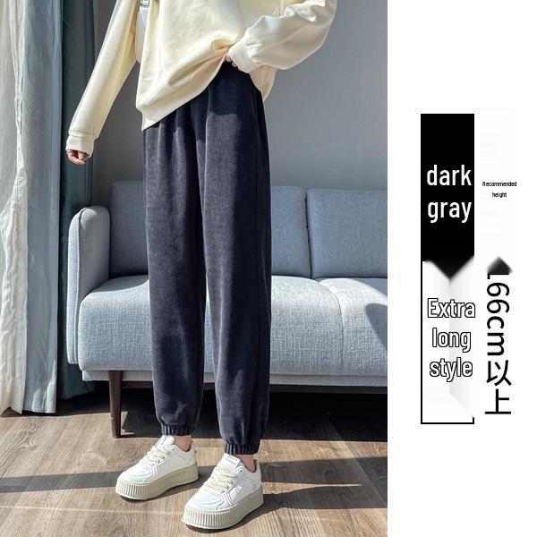 

Women s Early Autumn/Winter 2025 Chenille Wide-Leg Lantern Sports Pants M