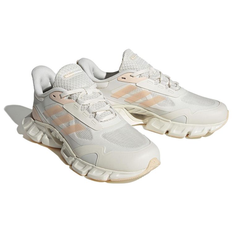 Adidas Climacool Comfortable Versatile Mesh Fabric Shock Absorbing Durable Breathable Low Top Running Shoes Women Sneaker White Gray IG3131