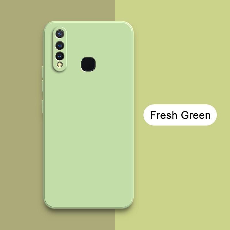 Square Liquid Phone Case for VIVO U3 U10 U20 U3X X Camera Protective Soft Silicone 360 Shockproof Mobile Cover Housing