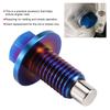 Aluminum Alloy Magnetic Oil Pan Sump Return Drain Plug Bung Fitting AdapterM12x1.75