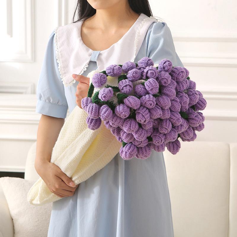 Flower Rose Blanket Shawl Sofa Bouquet Blanket Office Teachers Day Gift