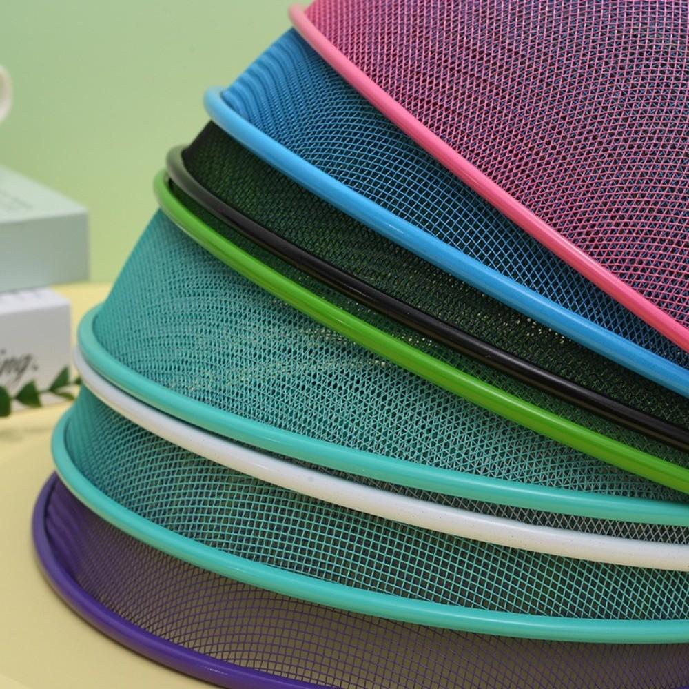 New Round Food Cover Anti-Flying Iron Mesh Dust Cover 28cm Fruit Protective Cover Picnic