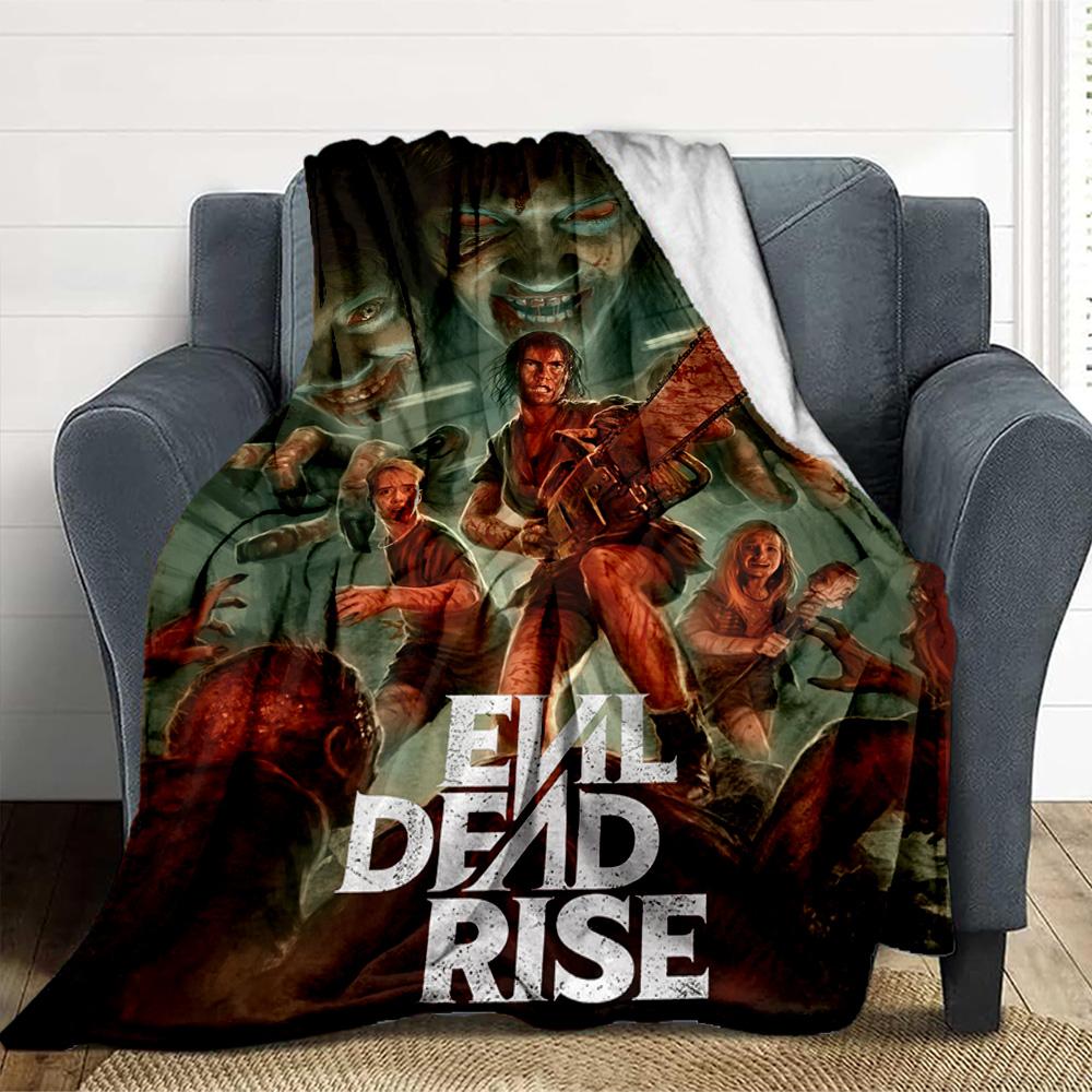 Evil Dead Rise Flannel Blanket Throw Blanket Soft Warm Sofa Bed Camping Car home Decor Unique Christmas Gift C9301