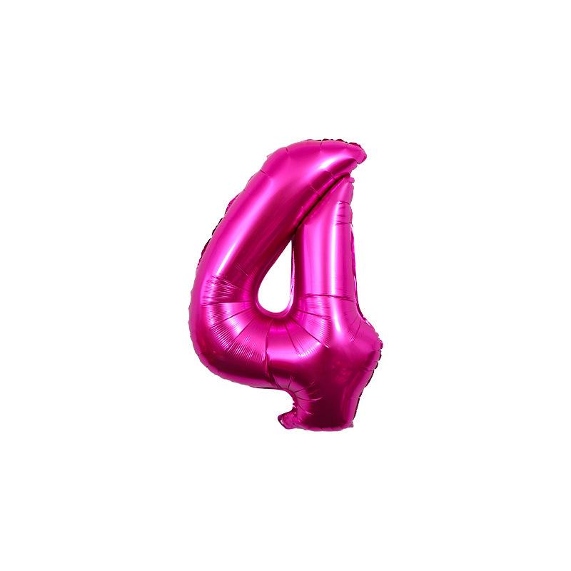 32-Inch Gradient Color Aluminum Foil Number Balloons - US Version